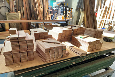 Come è realizzata una persiana in legno costruzione